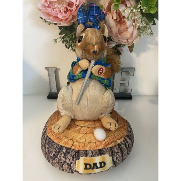 Gemmy Animated Dad Squirrel Golf Caddy Shack Plush Sings I'm Alright 10"‎ Tested - Picture 1 of 16
